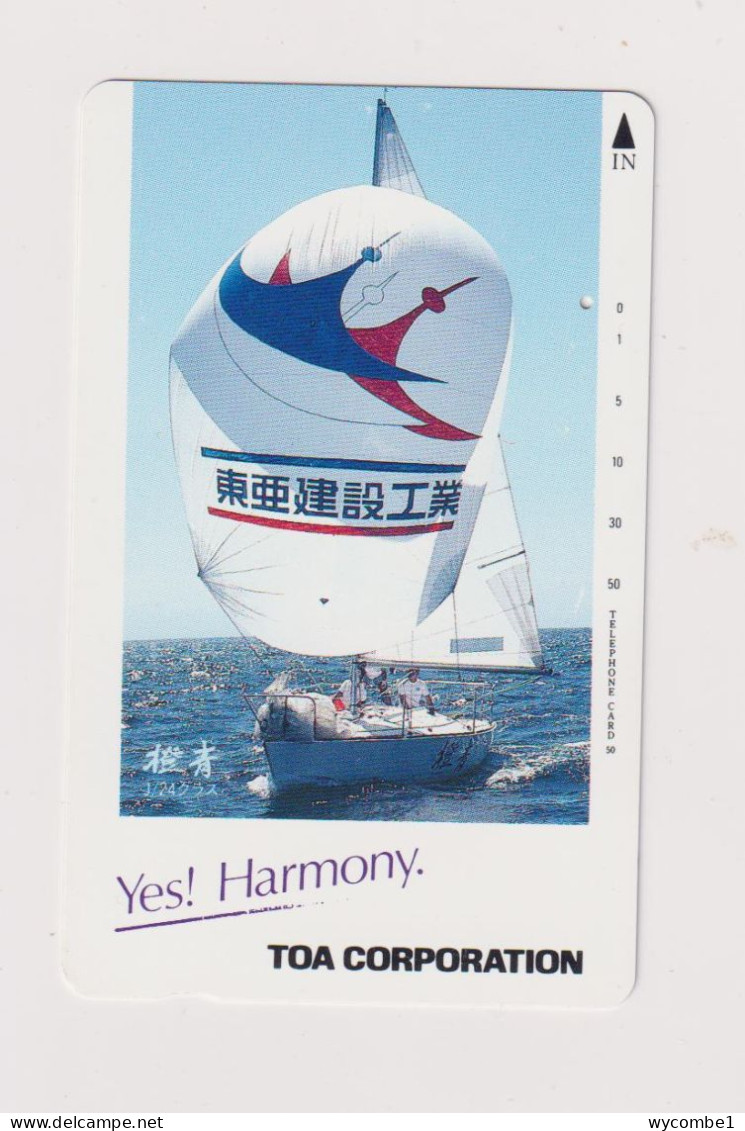 JAPAN  - Sailing Yacht Magnetic Phonecard - Japon