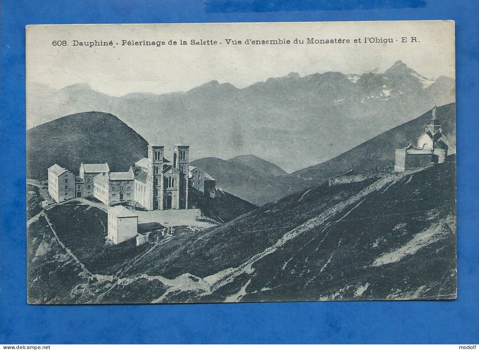 CPA - 38 - Pèlerinage De La Salette - Vue D'ensemble Du Monastère Et L'Obiou - Circulée En 1921 - La Salette