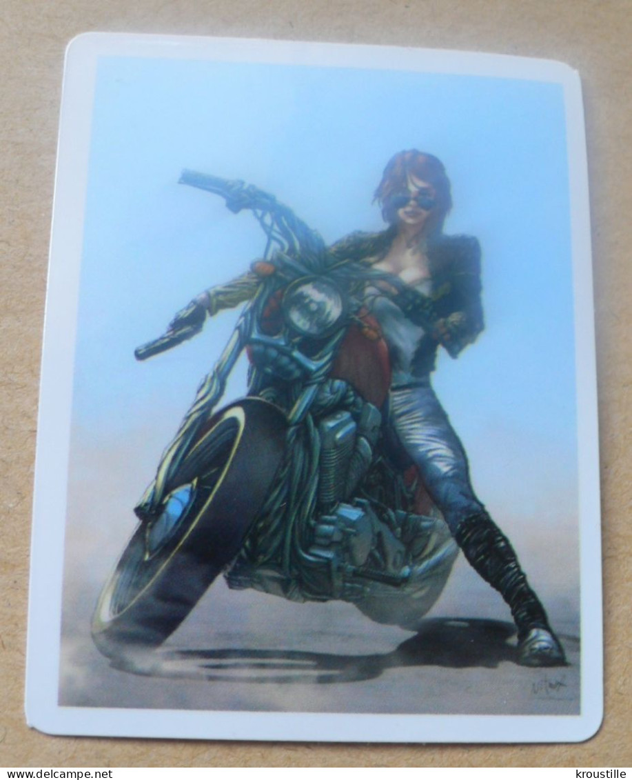 THEME SEXY : AUTOCOLLANT PIN-UP MOTO - Stickers