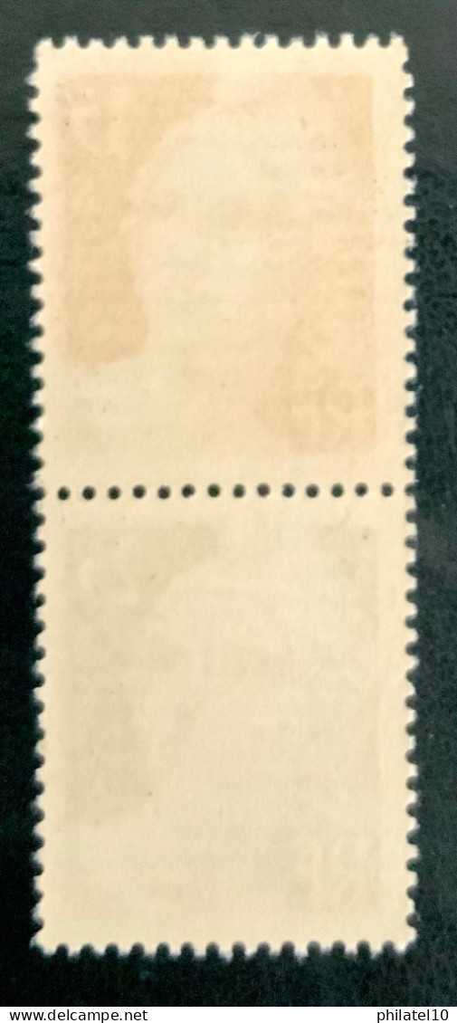 1949 FRANCE N 833 - CENTENAIRE DU TIMBRE POSTE  . LA PAIRE - NEUF** - Unused Stamps
