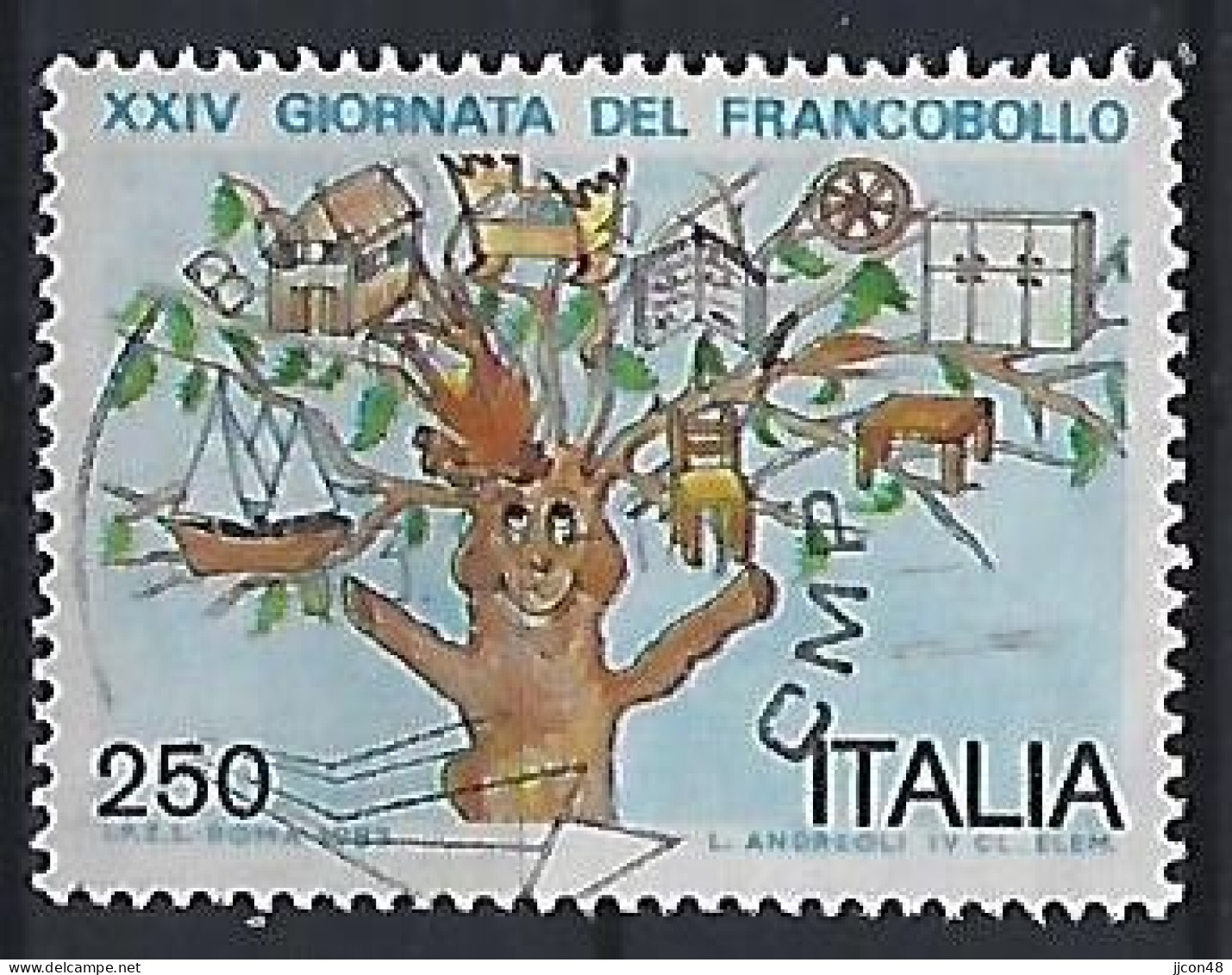 Italy 1982  Tag Der Briefmarke  (o) Mi.1819 - 1981-90: Oblitérés