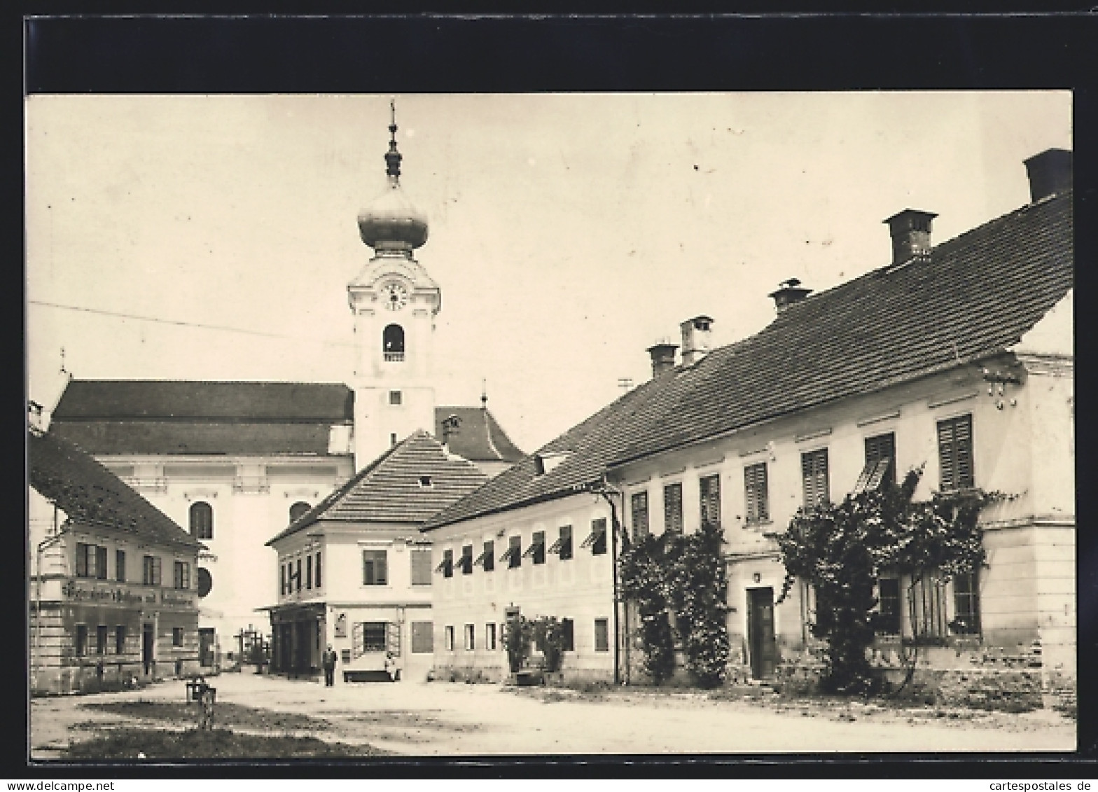 AK Hofkirchen A. Trattnach, Blick über Den Hauptplatz  - Autres & Non Classés