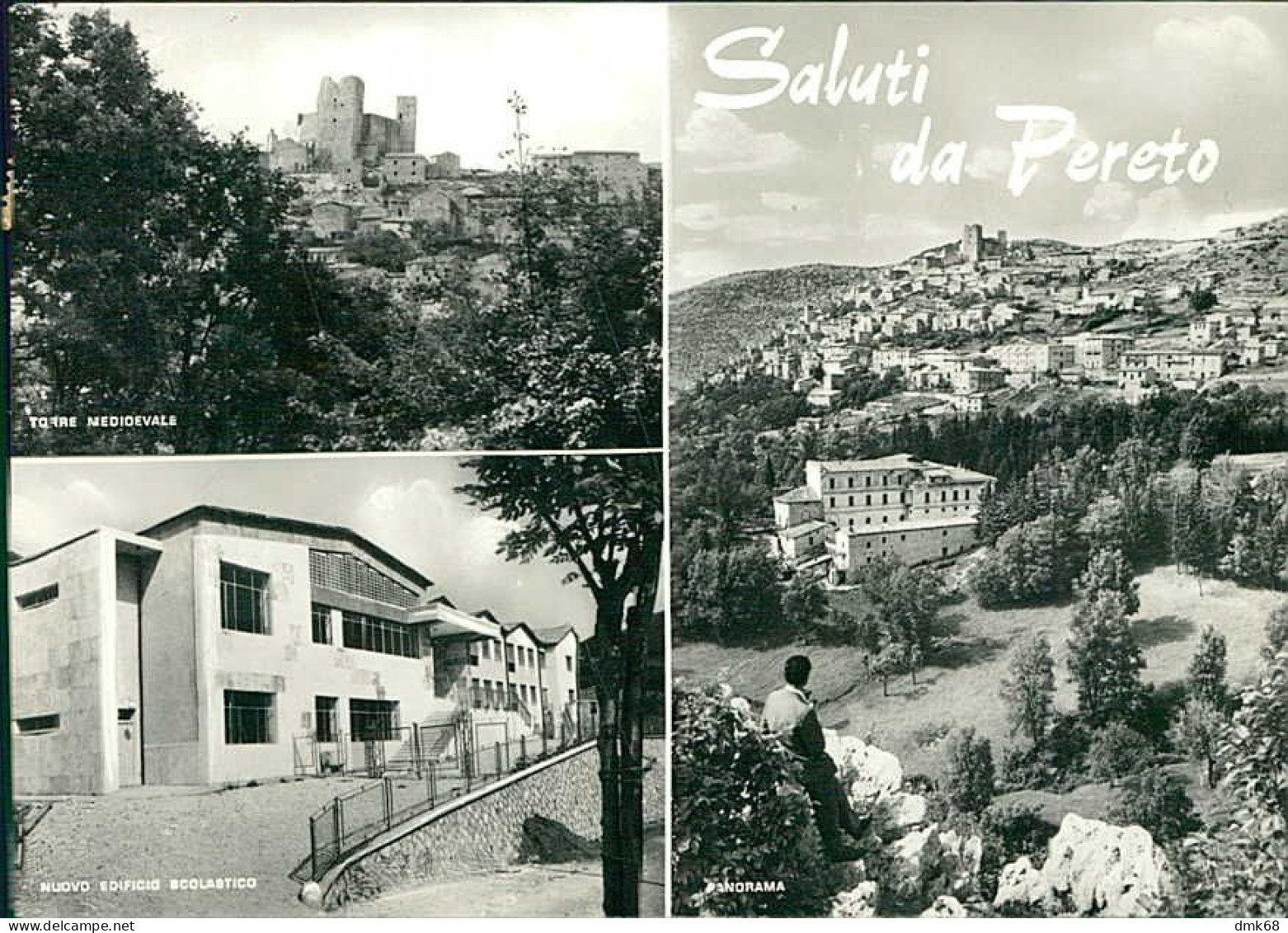 PERETO ( L'AQUILA ) SALUTI / VEDUTINE - EDIZIONE ALBINO - SPEDITA 1963 (20716) - L'Aquila
