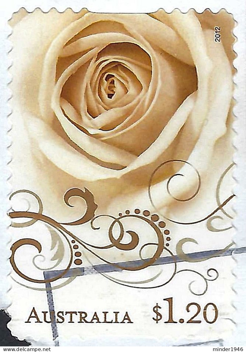 AUSTRALIA 2012 QEII $1.20 Multicoloured, Precious Moments-Golden Rose Self Adhesive FU - Oblitérés