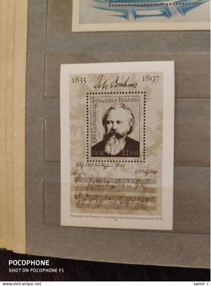 1983	Germany	Brahms 9 - Unused Stamps