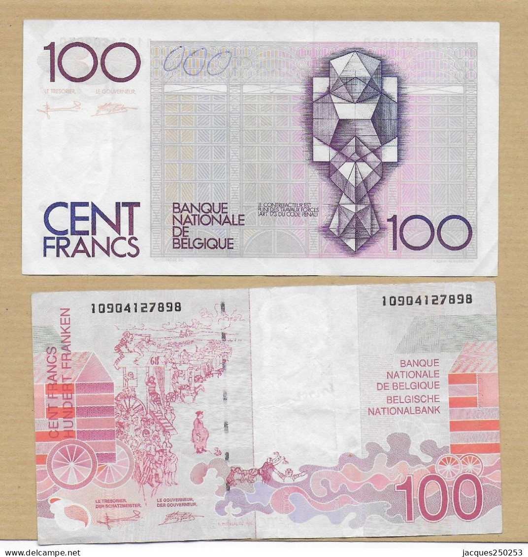 100 FRANCS TYPE BEYART ET 100 FRANCS TYPE ENSOR - 100 Francs