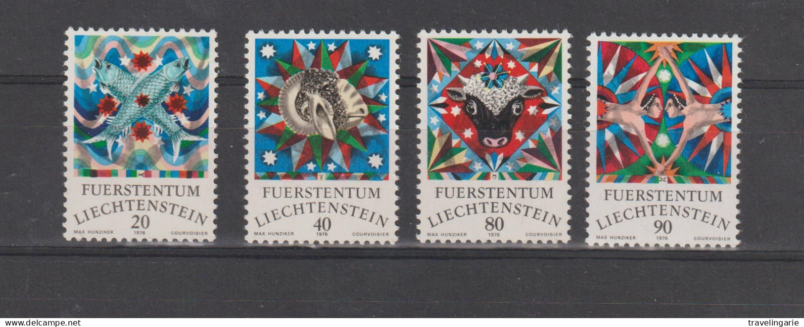 Liechtenstein 1976 Constellations, Zodiac Signs MNH ** - Neufs
