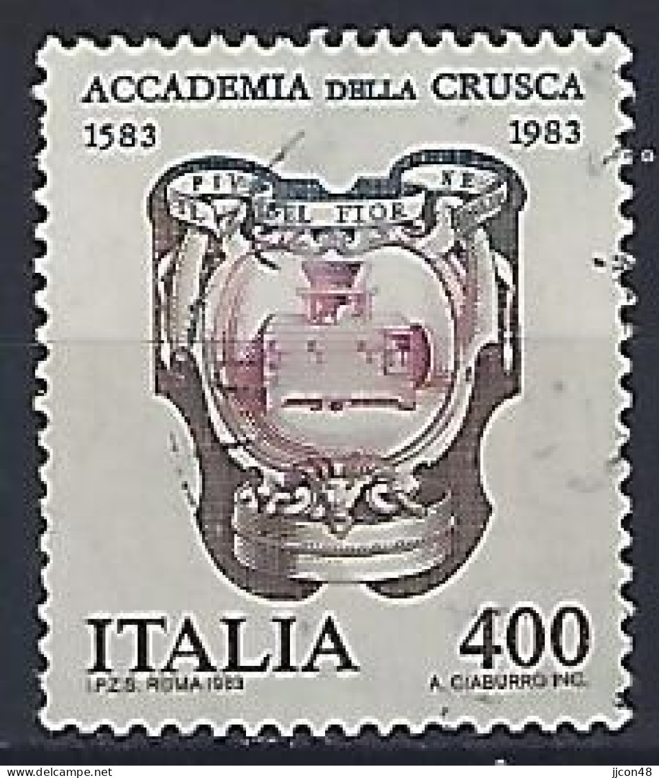 Italy 1983  400 Jahre Accademia Della Crusca  (o) Mi.1824 - 1981-90: Afgestempeld