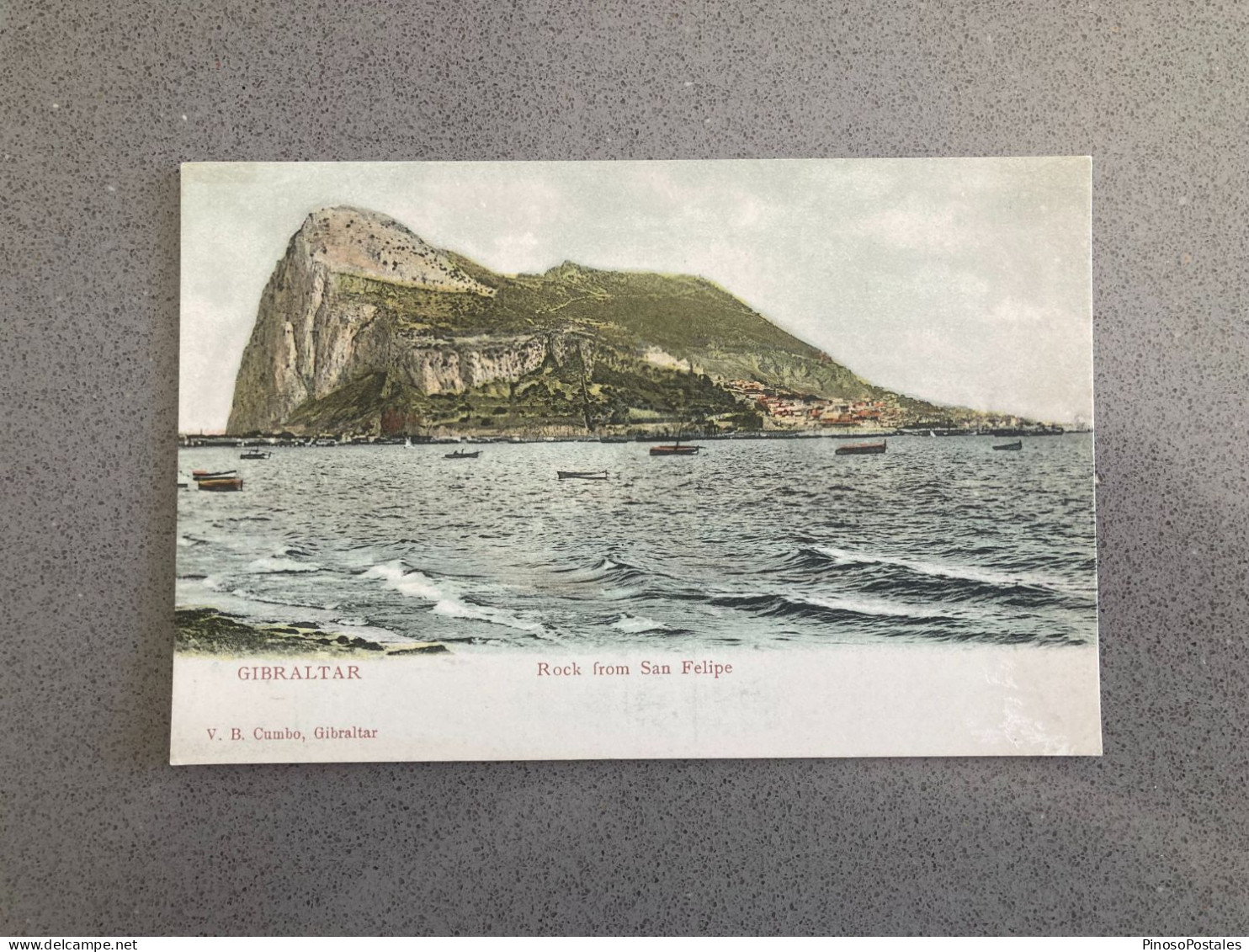 Gibraltar Rock From San Felipe Carte Postale Postcard - Gibilterra