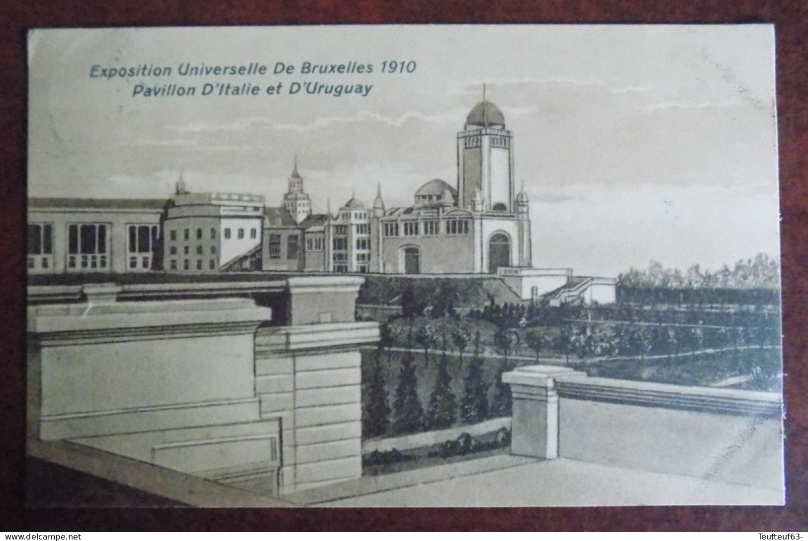 Cpa Bruxelles ; Exposition Universelle De 1910 - Pavillon D'Italie Et D'Uruguay - Weltausstellungen