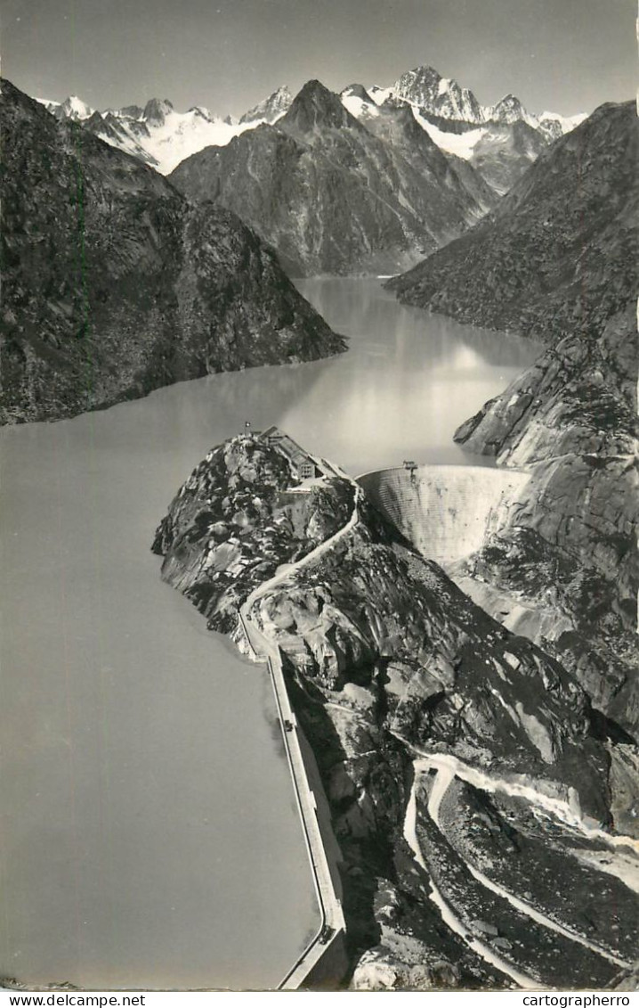 Switzerland Grimsel Stausee Mit Finsteraarhorn Dam - Autres & Non Classés