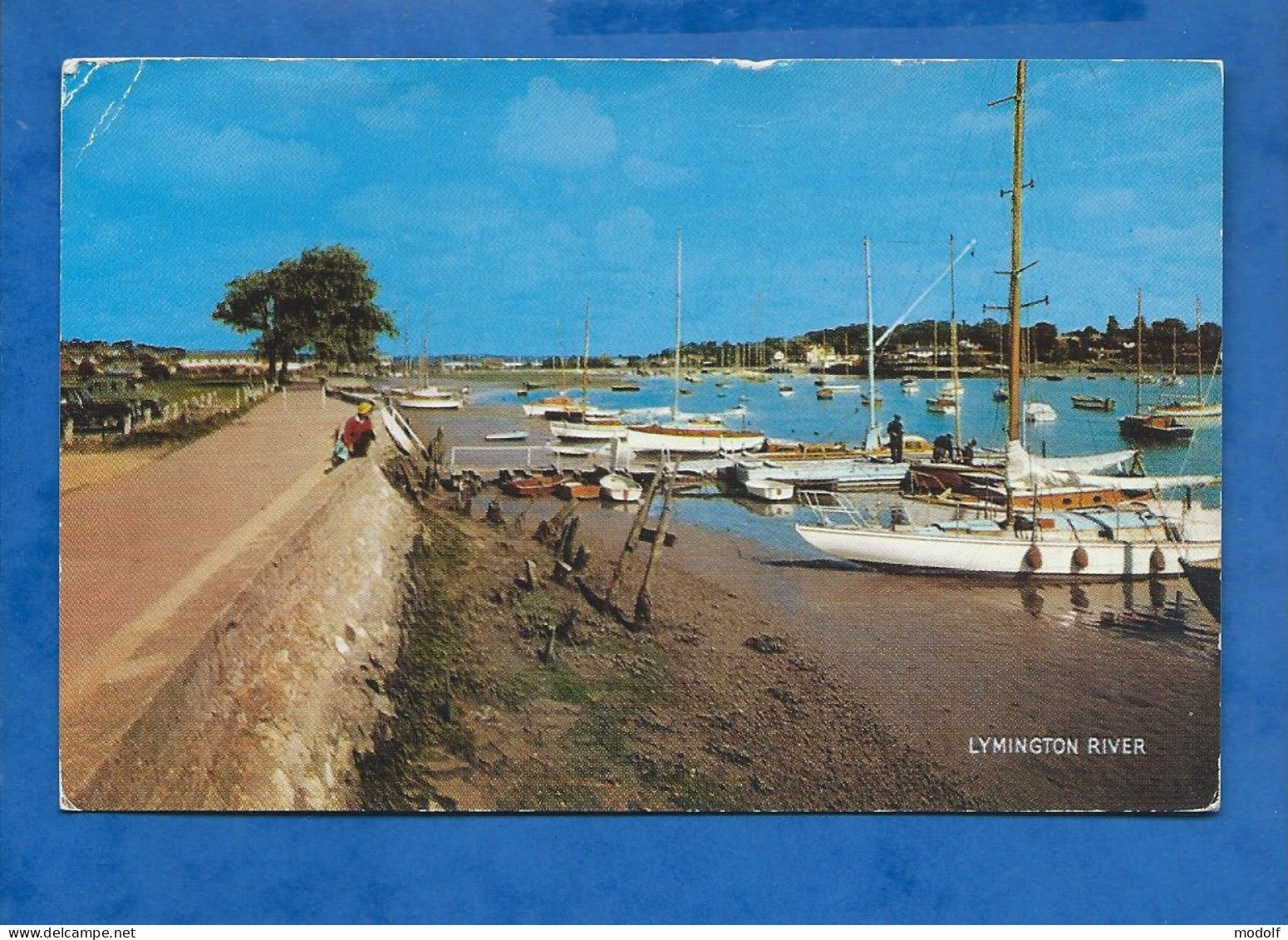 CPA - Royaume-Uni - Lymington River - Circulée - Bournemouth (bis 1972)