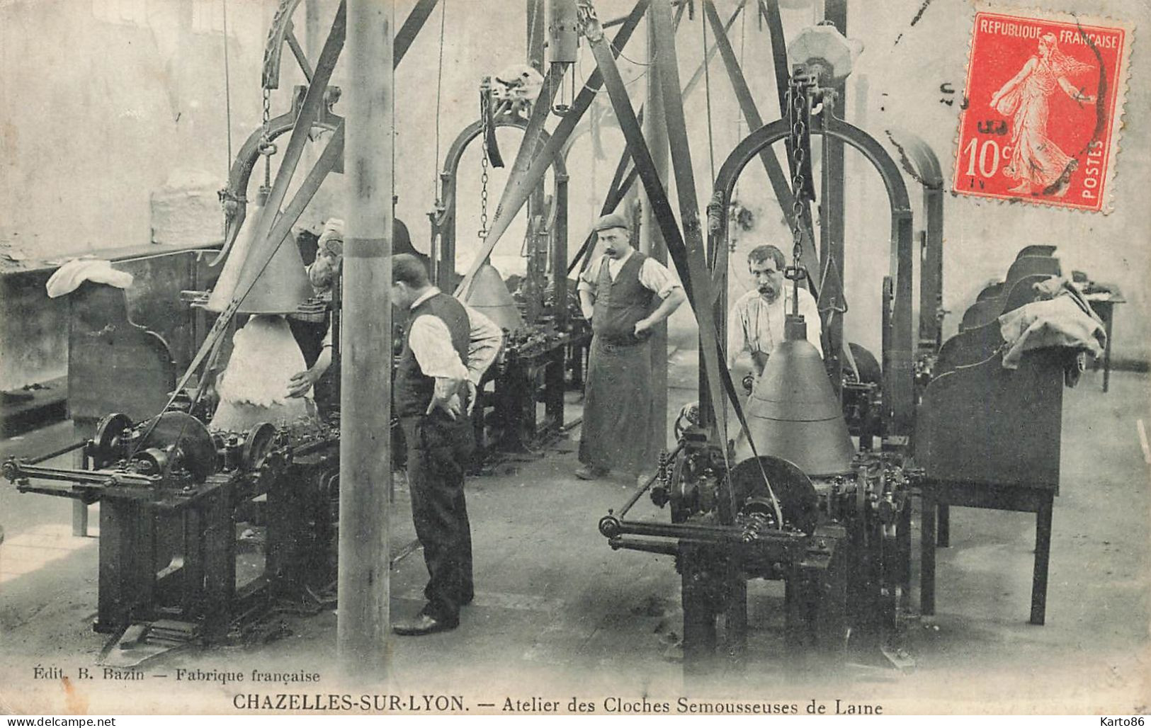 Chazelles Sur Lyon * Atelier Des Cloches Semousseuses De Laine * Fabrique De Chapeaux Usine Industrie - Sonstige & Ohne Zuordnung