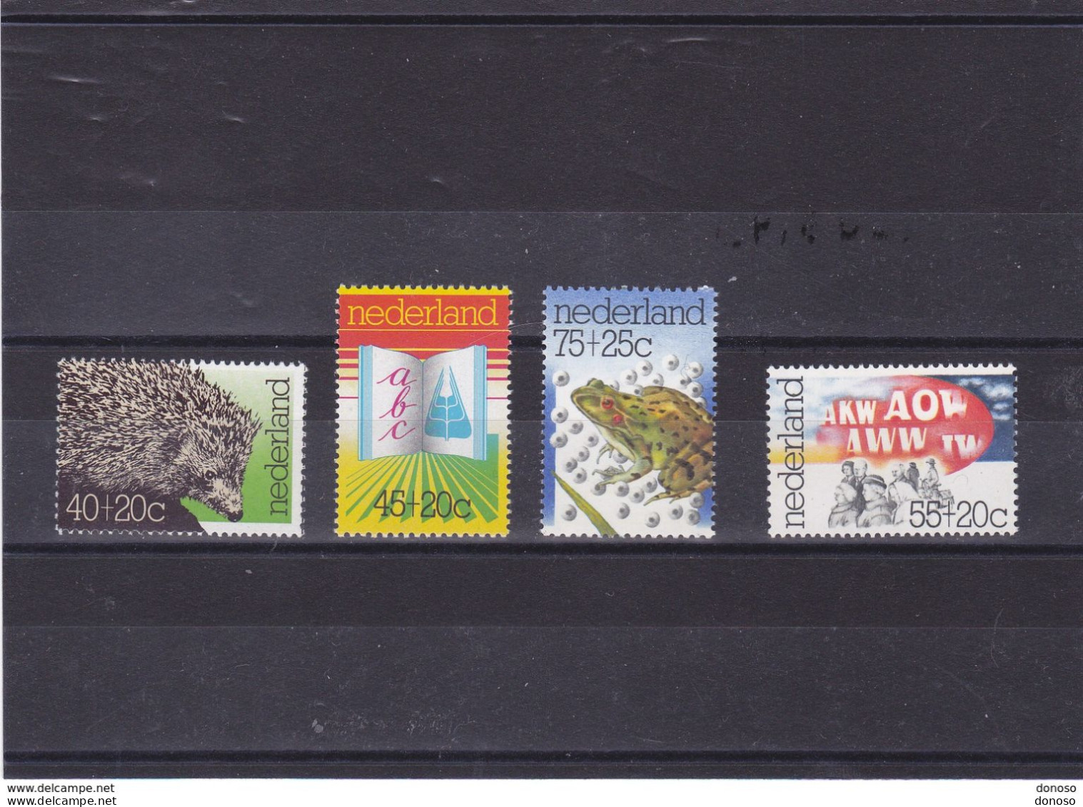 PAYS BAS 1976 Hérisson, Grenouille Yvert 1036-1039, Michel 1070-1073 NEUF** MNH Cote 5 Euros - Unused Stamps