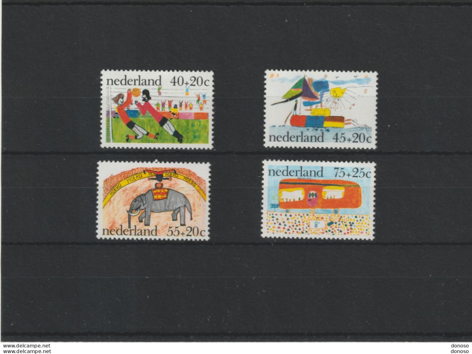 PAYS BAS 1976 Dessins D'enfants Yvert 1059-1062, Michel 1088-1091 NEUF** MNH Cote 4,50 Euros - Neufs