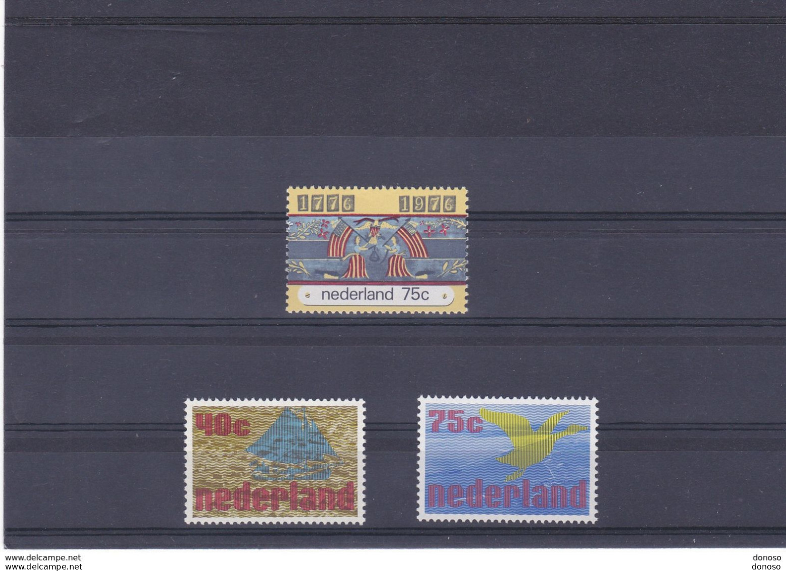 PAYS BAS 1976 Yvert 1047 + 1052-1053 NEUF** MNH Cote 3 Euros - Unused Stamps