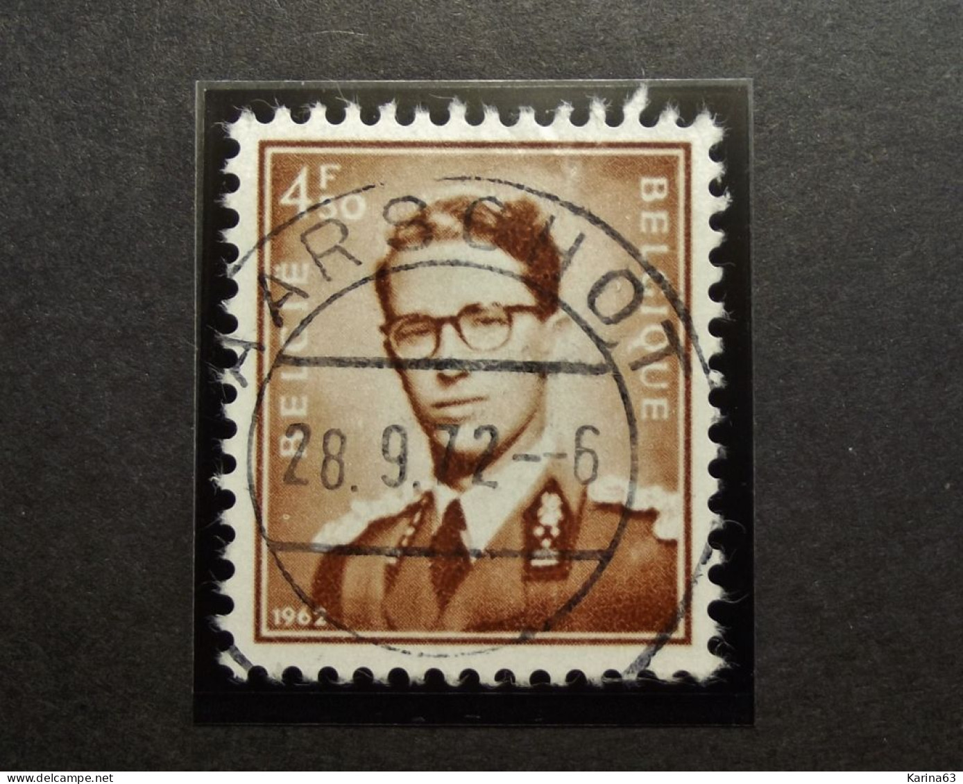 Belgie Belgique - 1958 - OPB/COB N° 1068A ( 1 Value ) Koning Boudewijn  - Obl. Aarschot - Oblitérés
