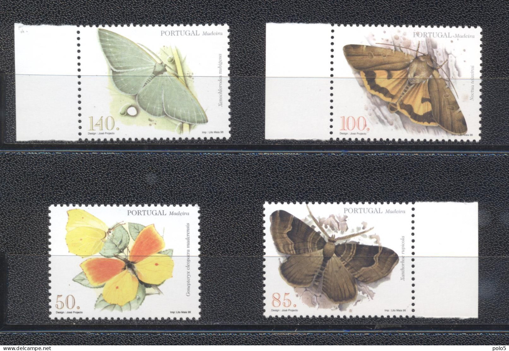 Madere 1998- Butterflies Set (4v) - Madeira