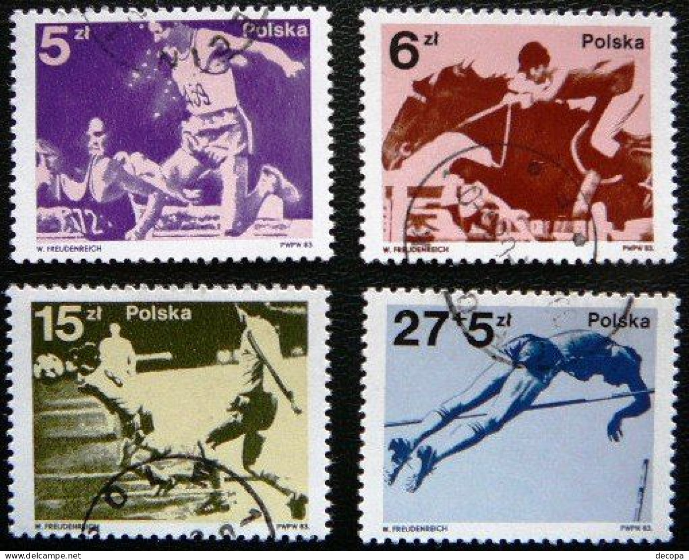 (dcos-384)  Poland  -  Pologne  - Polen         Mi 2862-65       Yv  2675-78       1983 - Used Stamps