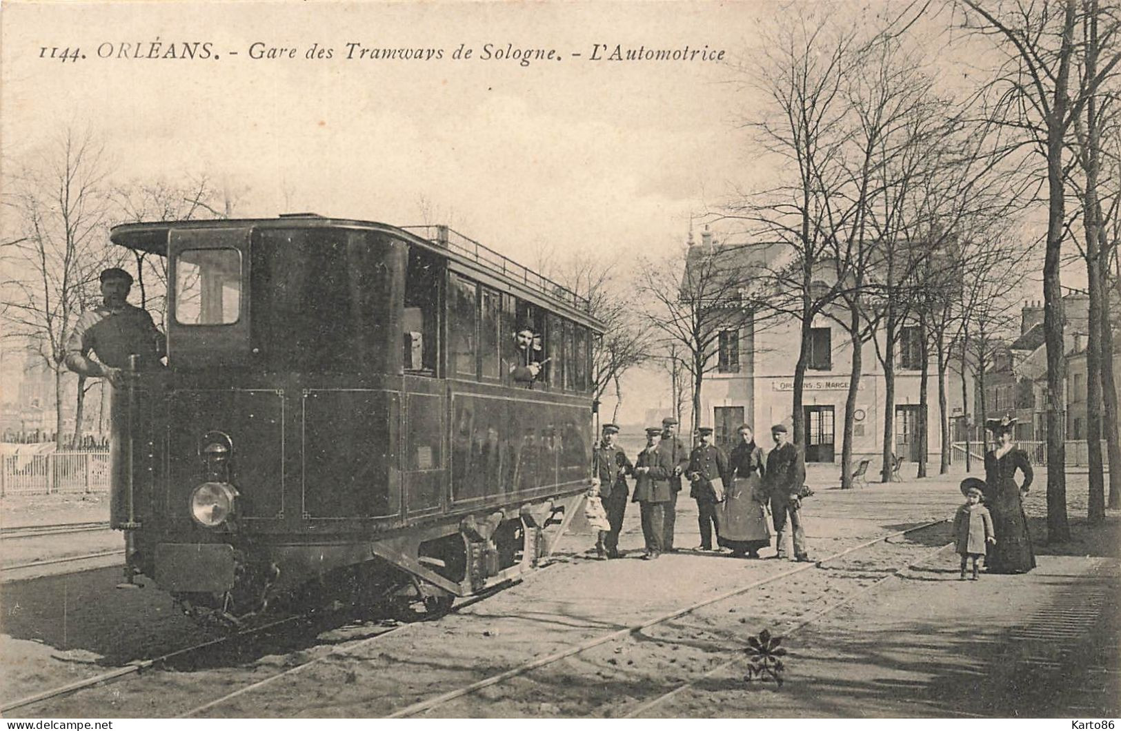 Orléans * Gare Des Tramways De Sologne , L'automotrice * Tram Chemin De Fer - Orleans