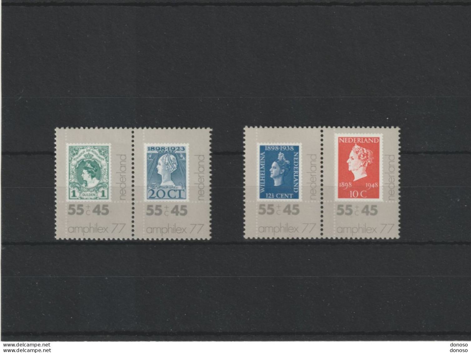 PAYS BAS 1977 Timbres Sur Timbres AMPHILEX Yvert 1072-1075, Michel 1101-1104 NEUF** MNH Cote 4 Euros - Ungebraucht