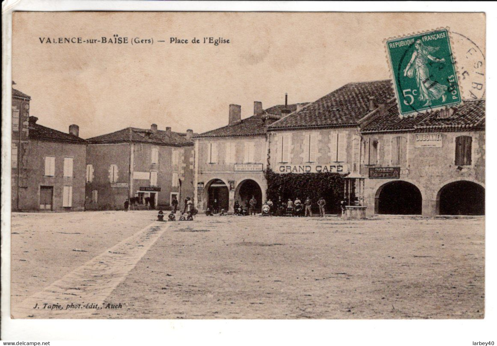 32 - Valence Sur Baise - Gers - Place De L Eglise  - Cartes Postales Ancienne - Sonstige & Ohne Zuordnung