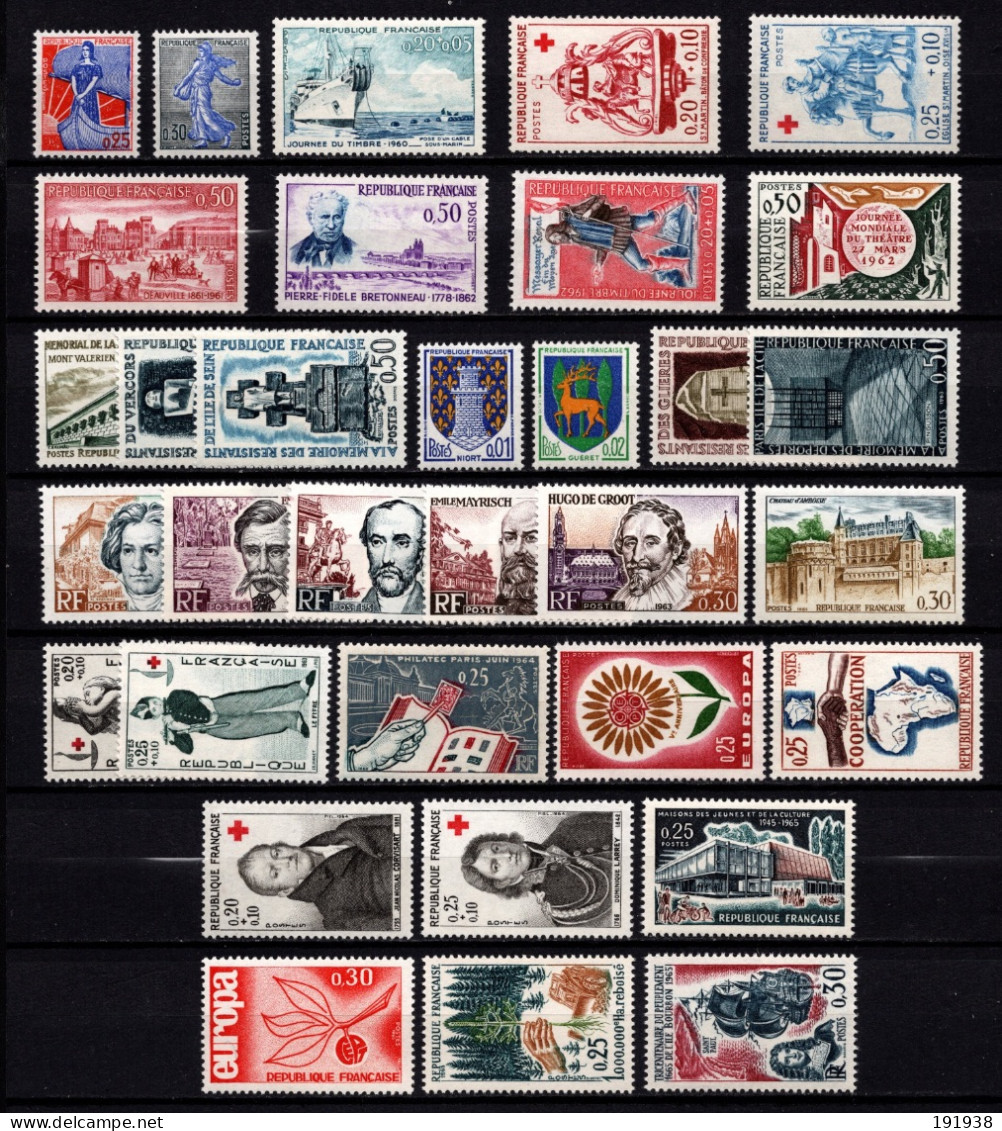 Lot Timbres Petites Valeurs De 1960/65**, Superbes - Unused Stamps