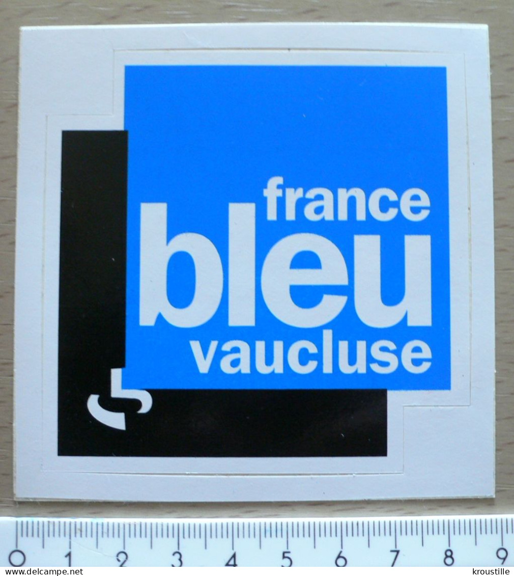 RADIO : AUTOCOLLANT FRANCE BLEU VAUCLUSE - Stickers