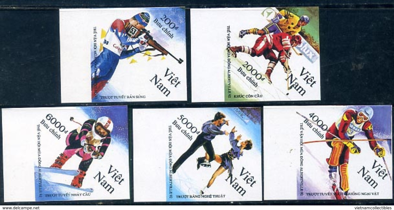 Vietnam Viet Nam MNH Imperf Stamps 1992 : Winter Olympic Games Albertville / Ice Hockey (Ms635) - Viêt-Nam