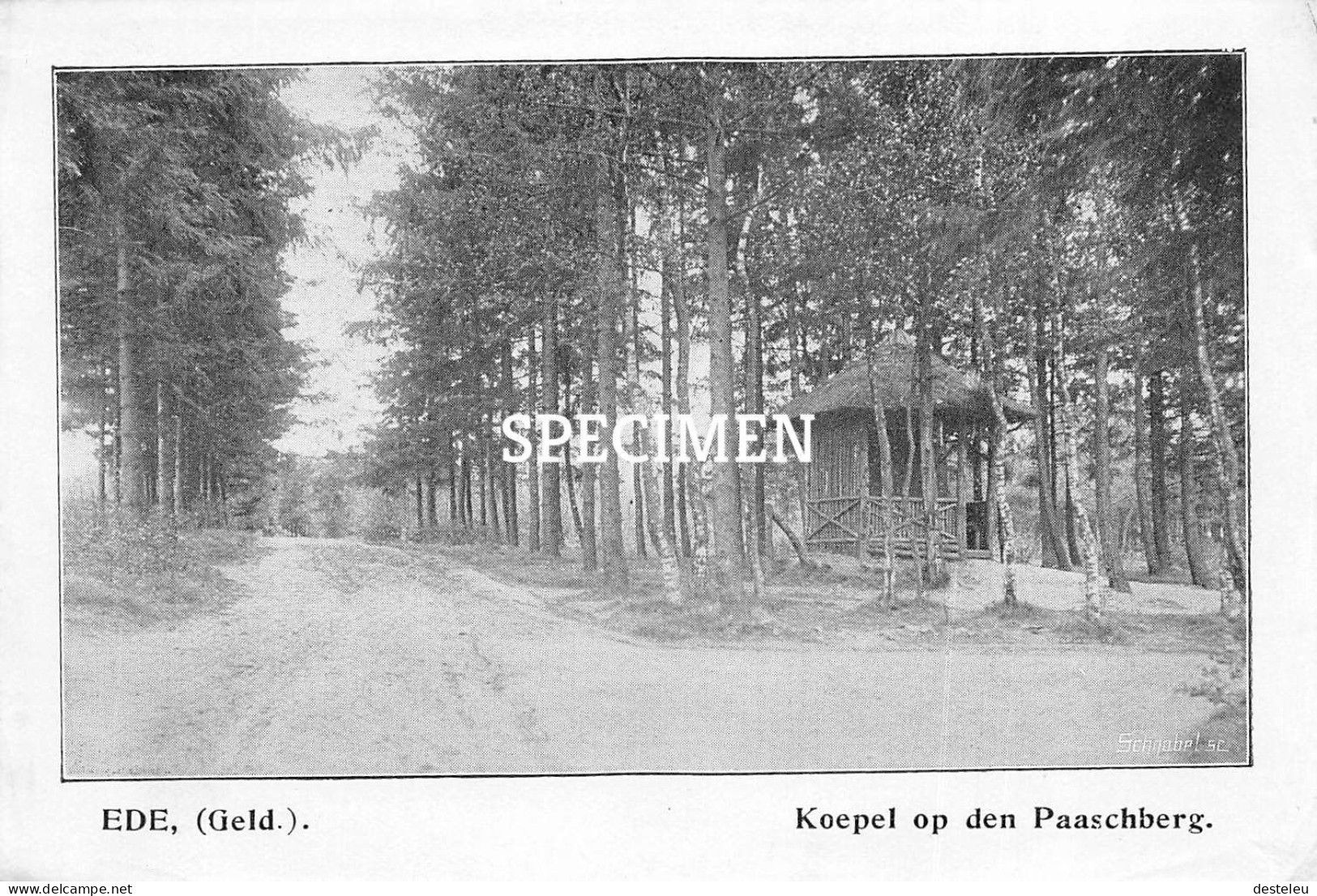 Prent - Koepel Op Den Paaschberg - Ede - 8.5x12.5 Cm - Ede