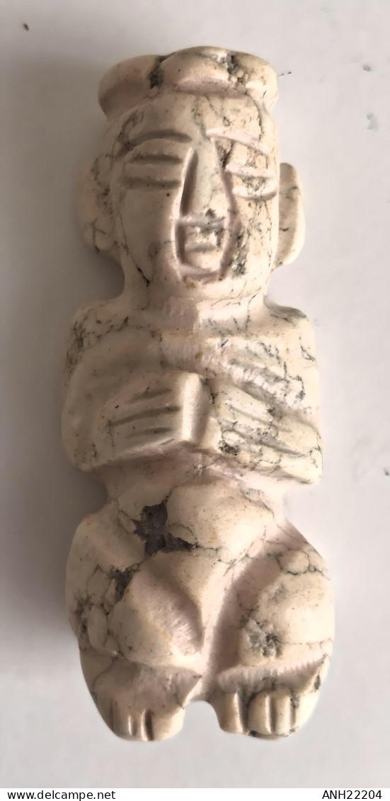 Statuette / Pendentif Anthropomorphe - Symbole De Protection, Santé, Fécondité, Prospérité - Chine, Tibet - Asian Art