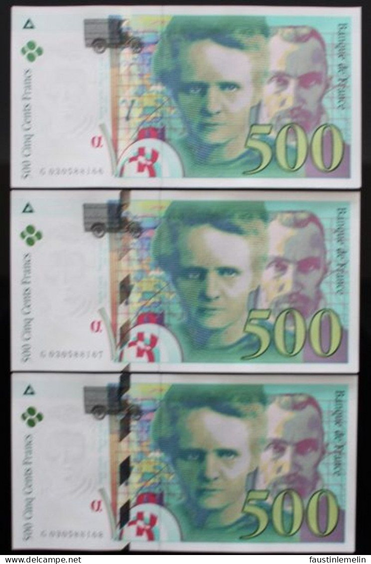 France - 500 Francs - 1994 - PICK 160a.1 / F76.1 - NEUF (12 Billets) - 500 F 1994-2000 ''Pierre Et Marie Curie''