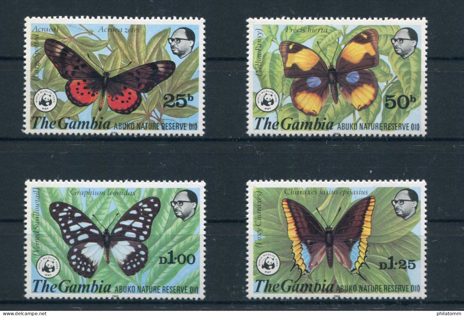WWF - Gambia - Mi.Nr. 402 / 405 - "Abuko-Naturschutzgebiet (III)" ** / MNH (aus Dem Jahr 1980) - Unused Stamps