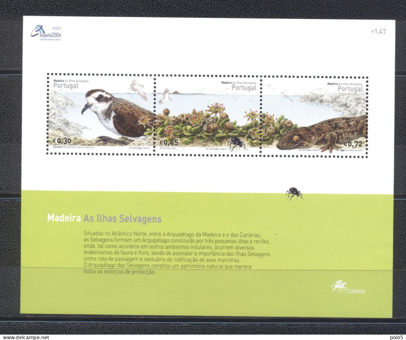 Madere 2004- Savage Islands Of Madeira M/Sheet - Madeira