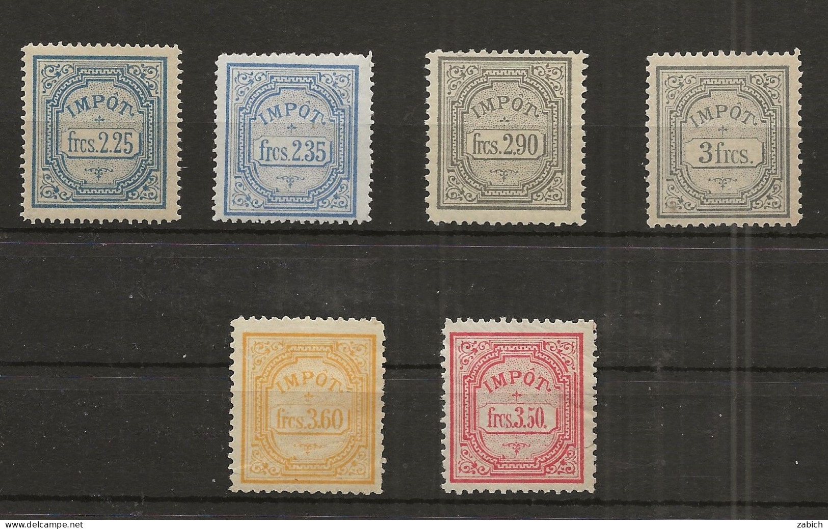 WAGONS LITS N°38, 39, 41, 42, 43, 44 Neufs (charnières) - Timbres