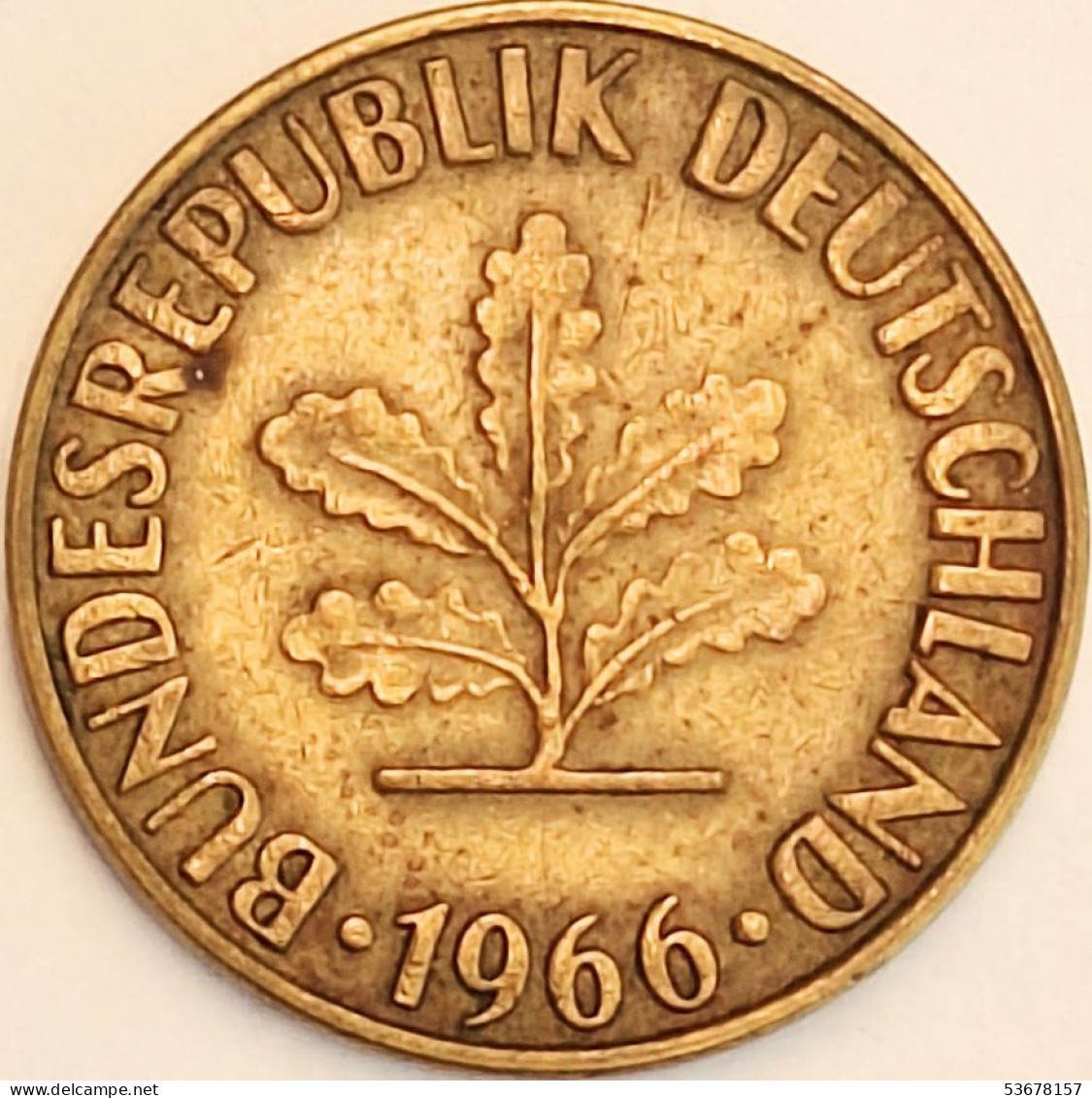 Germany Federal Republic - 10 Pfennig 1966 F, KM# 108 (#4629) - 10 Pfennig
