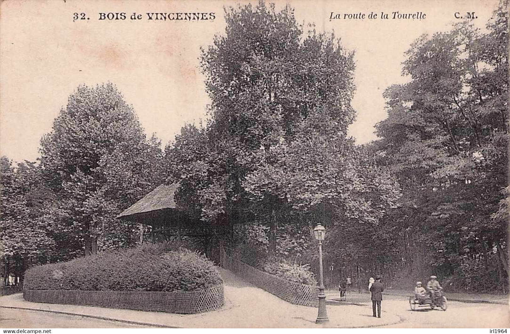 VINCENNES LE BOIS LA ROUTE DE LA TOURELLE SIDE CAR - Vincennes