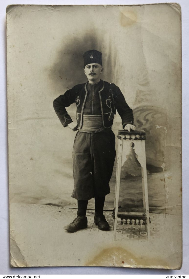 Carte Photo - Soldat Du 3ème Régiment De Zouaves à Constantine - 1928 - Guerre, Militaire