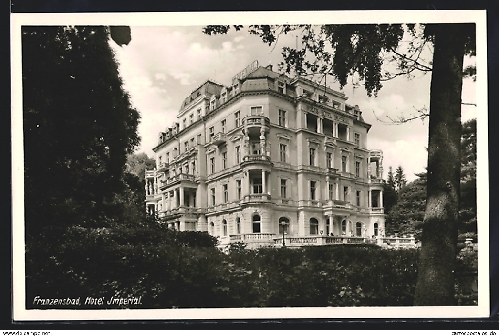 AK Franzensbad, Blick Zum Hotel Imperial  - Czech Republic