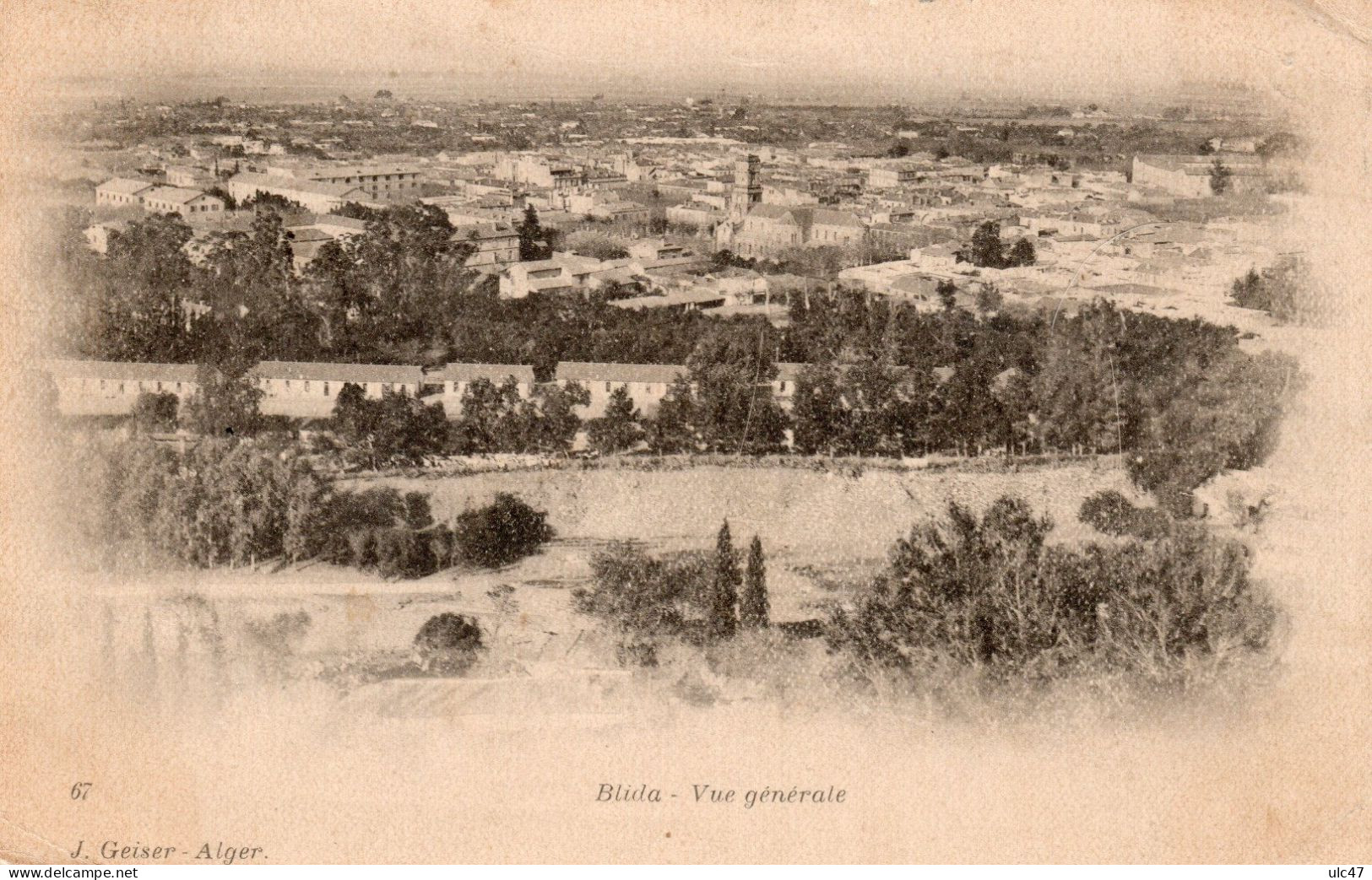 - ALGERIE. - BLIDA. - Vue Générale - Scan Verso - - Blida