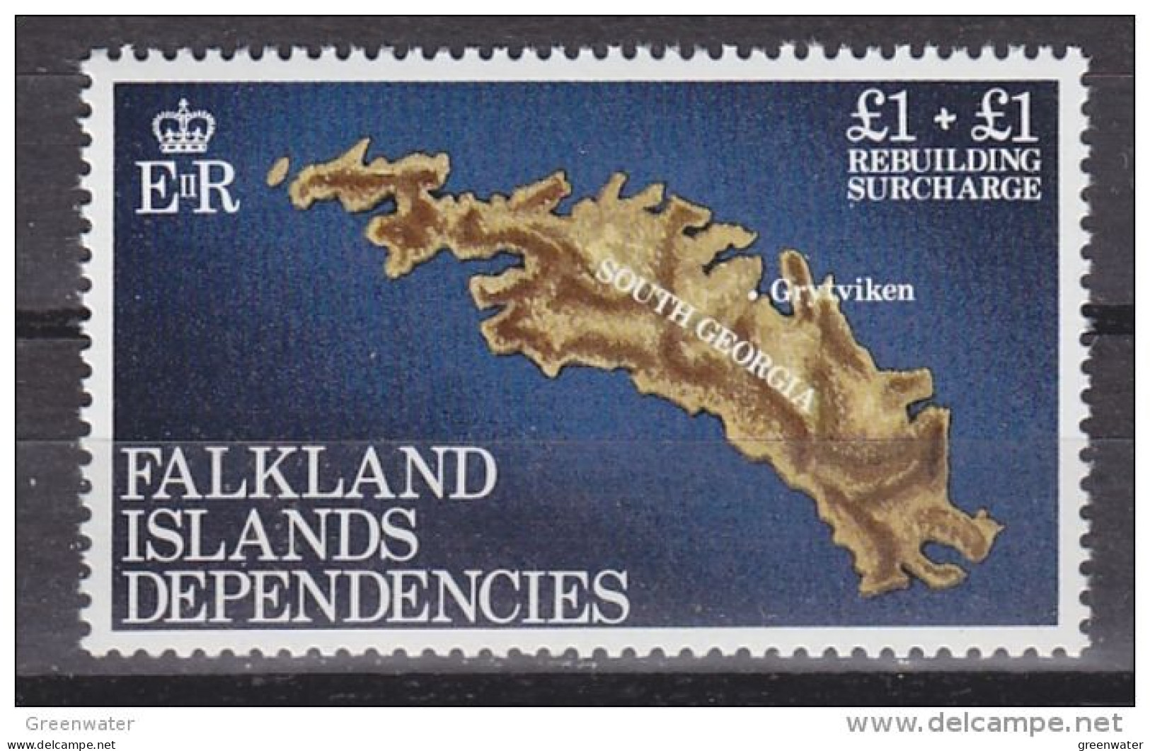 Falkland Islands Dependencies (FID) 1982 Rebuilding Fund 1v  ** Mnh (59843) - South Georgia