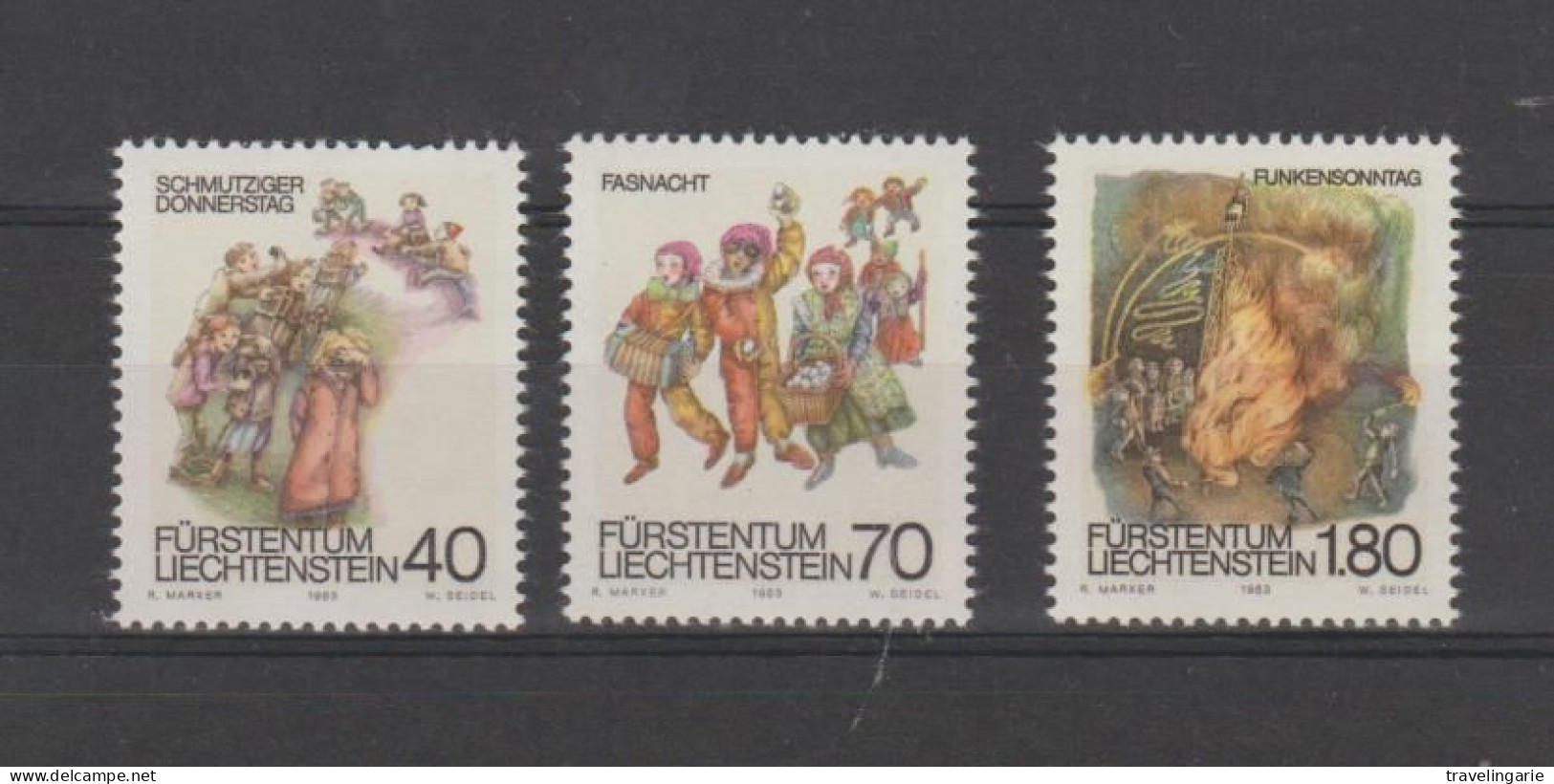 Liechtenstein 1983 Folklore - Carnaval ** MNH - Nuevos