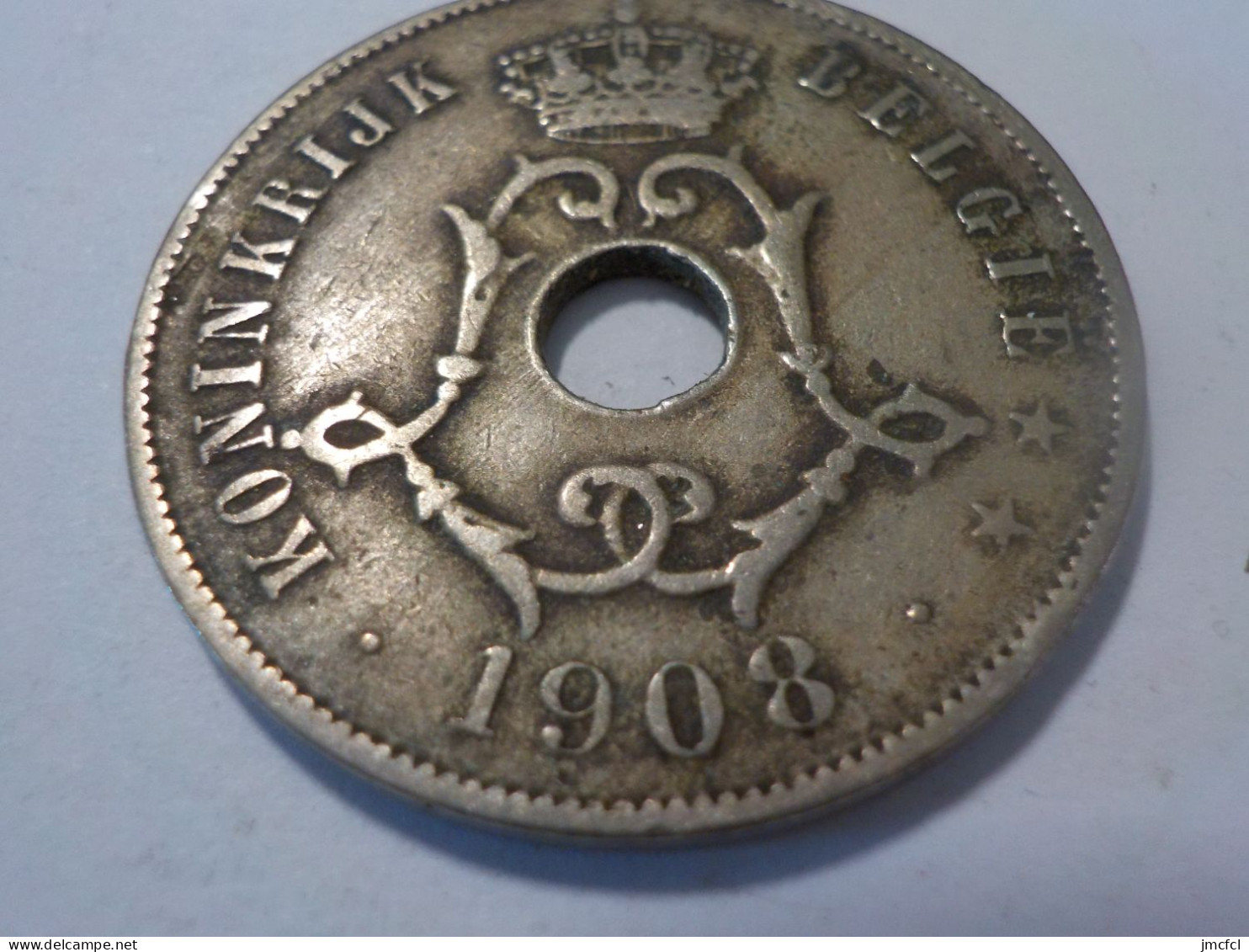 BELGIQUE    25 Centimes  1908 - 25 Cents