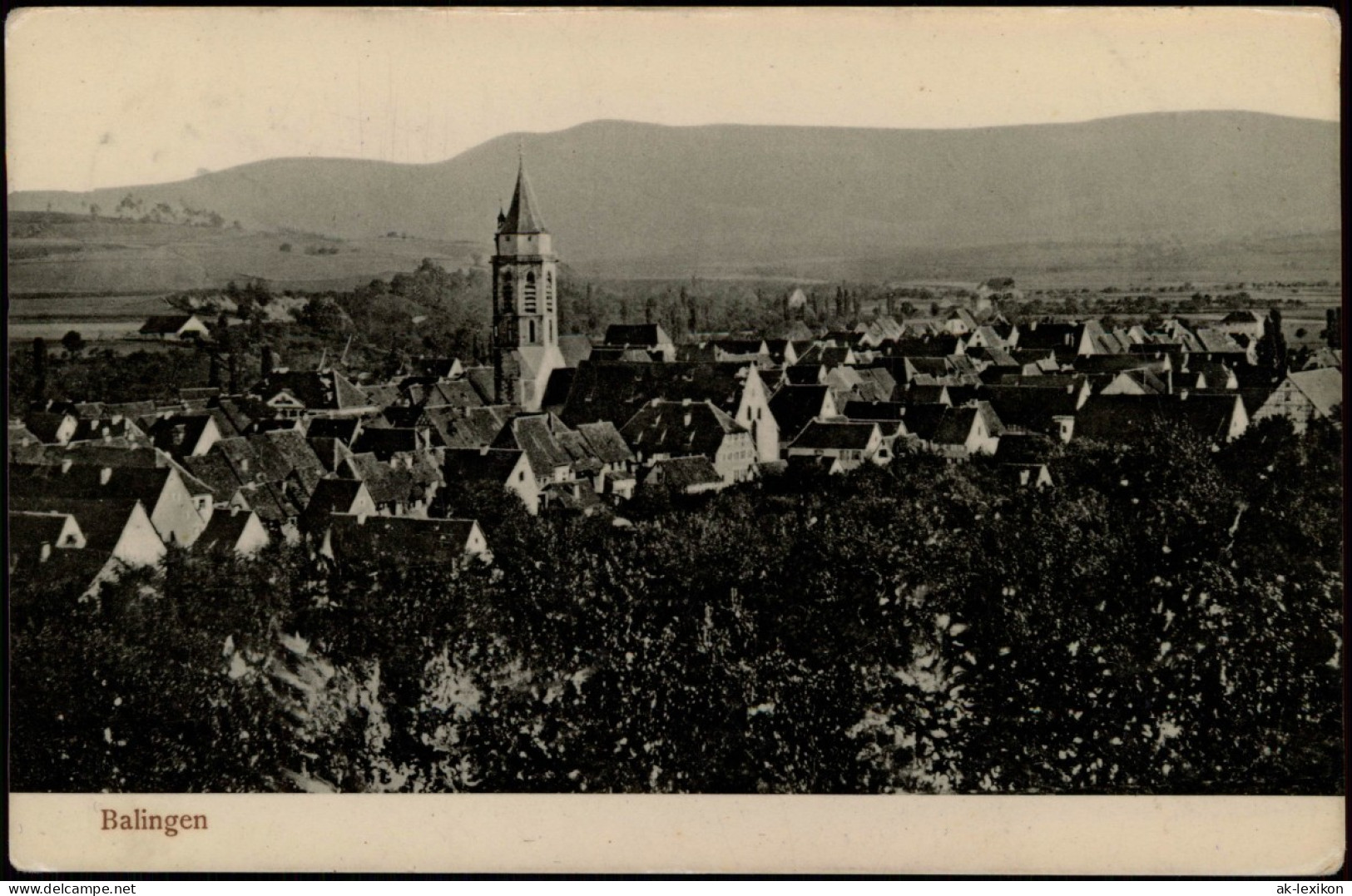 Ansichtskarte Balingen Panorama-Ansicht 1906 - Balingen