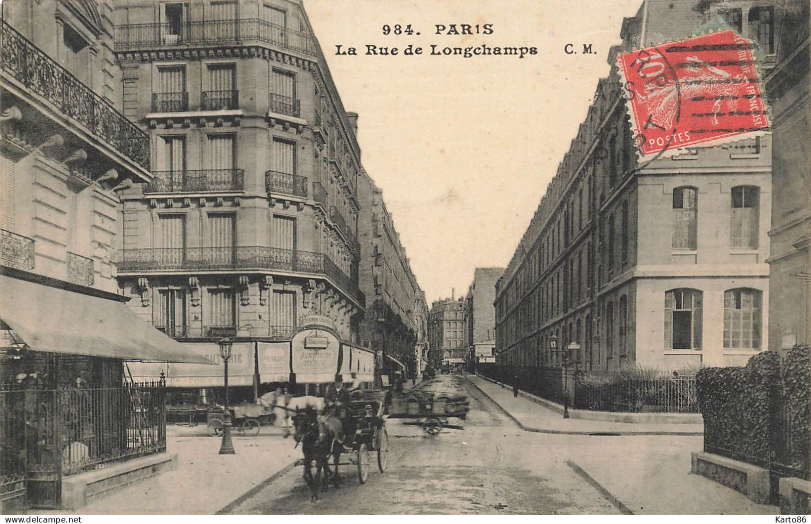 Paris 16ème * La Rue De Longchamp - Arrondissement: 16