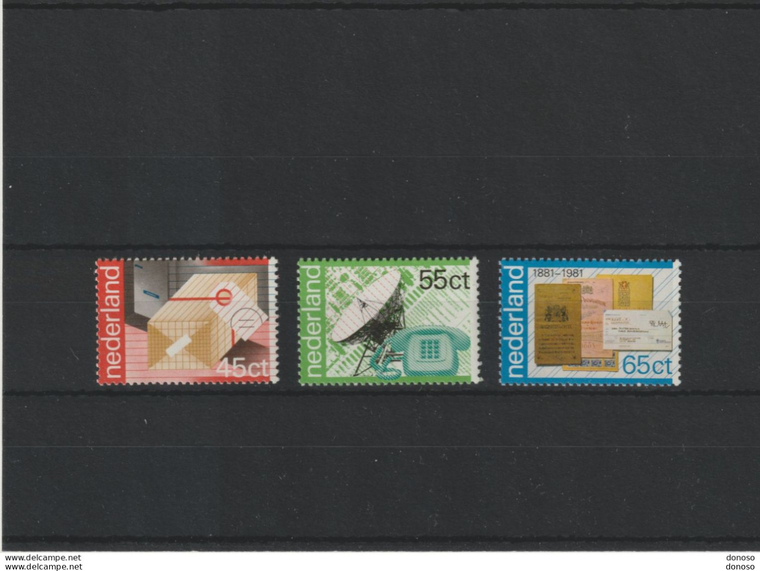 PAYS BAS 1981 SERVICES POSTAUX Yvert 1150-1152, Michel 1180-1182 NEUF** MNH Cote 2,20 Euros - Neufs