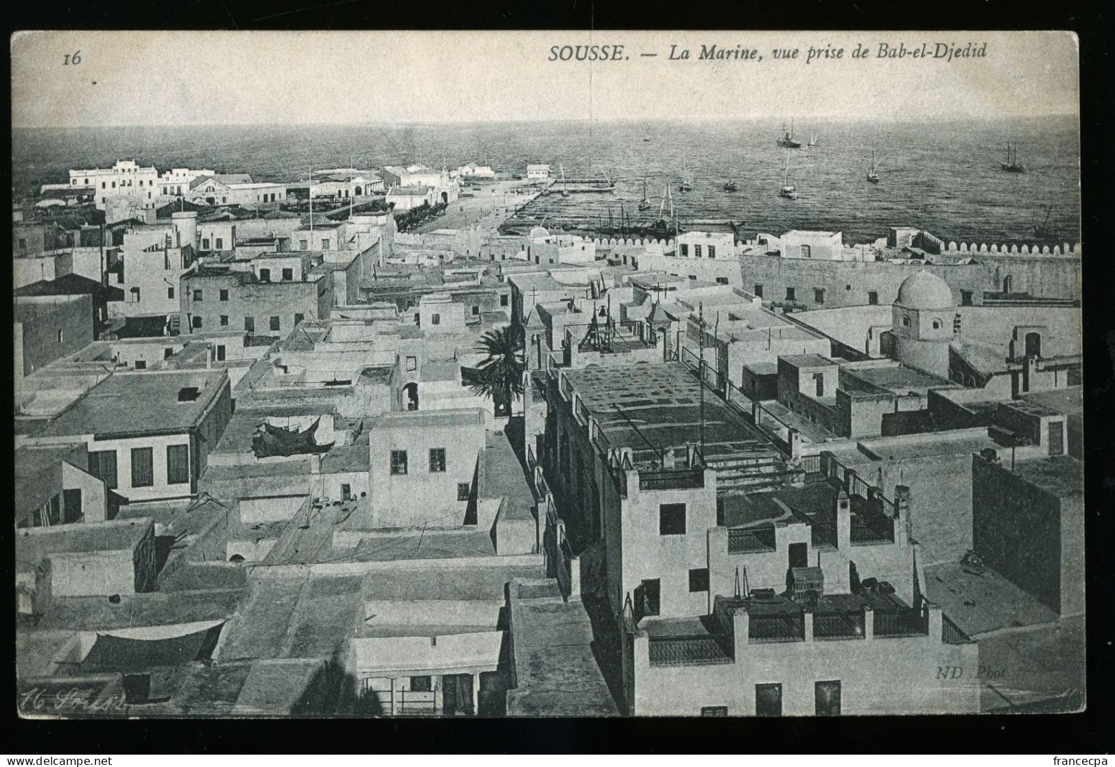 902 - TUNISIE - SOUSSE - La Marine Vue Prise De BAB EL DJEDID - Tunisie
