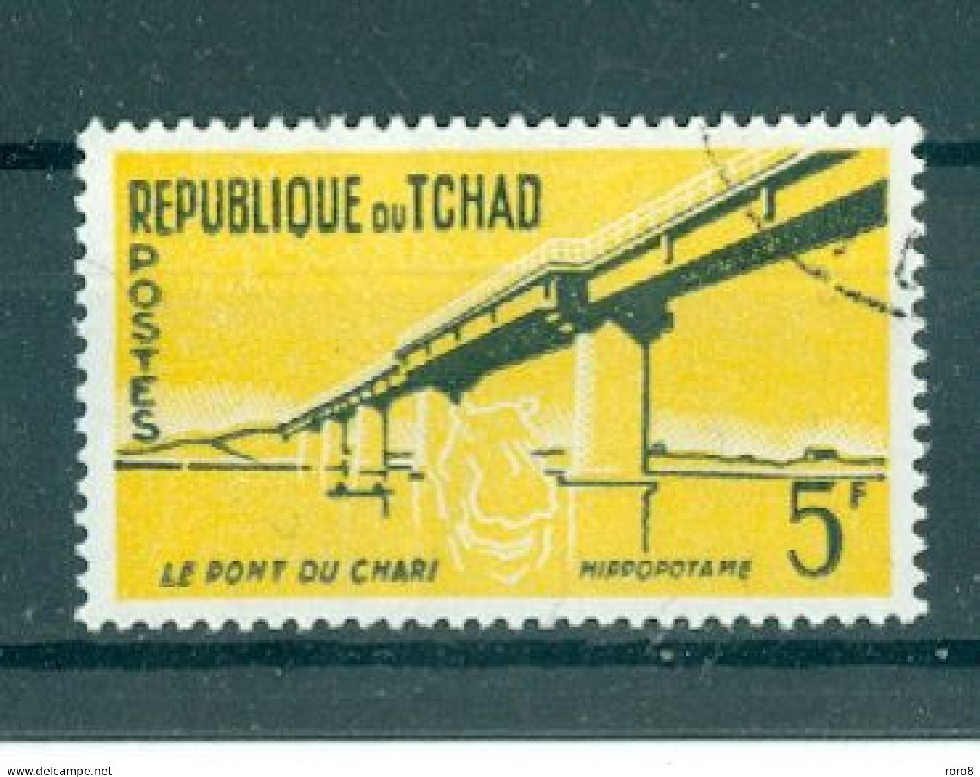 TCHAD - N°71 Oblitéré. -  Têtes D'animaux En Réserve Blanche Et Vues Diverses. - Sénégal (1960-...)