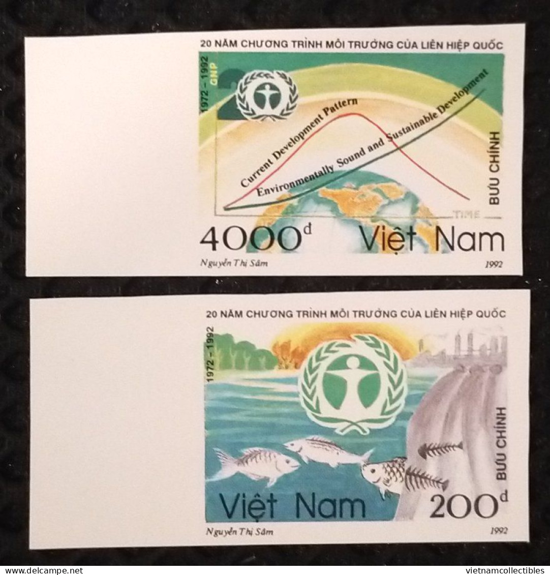 Vietnam Viet Nam MNH Imperf Stamps 1992 : Fish / Environmental Protection (Ms645) - Vietnam