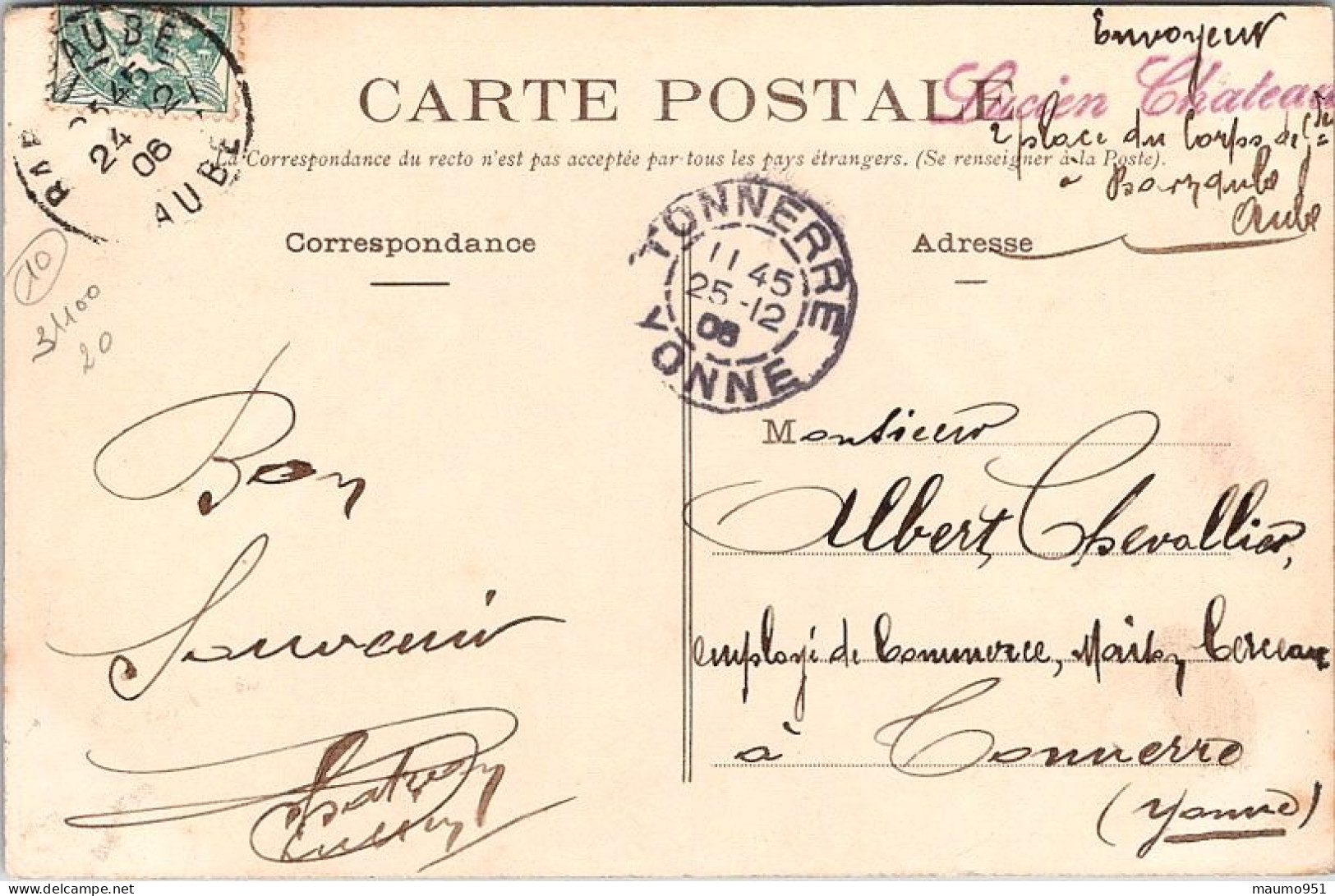 10 BAR SUR AUBE N° 31100 - CONCOURS DE MANOEUVRES DE POMPES INCENDIE EN 1906 - Bar-sur-Aube
